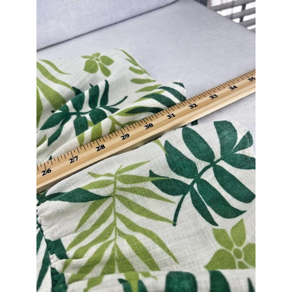 Macy's - Dylan Ryan Juniors' Almost Famous Leaf-Print Puff-Sleeve Dress Size M‎ - Picture 5 of 7